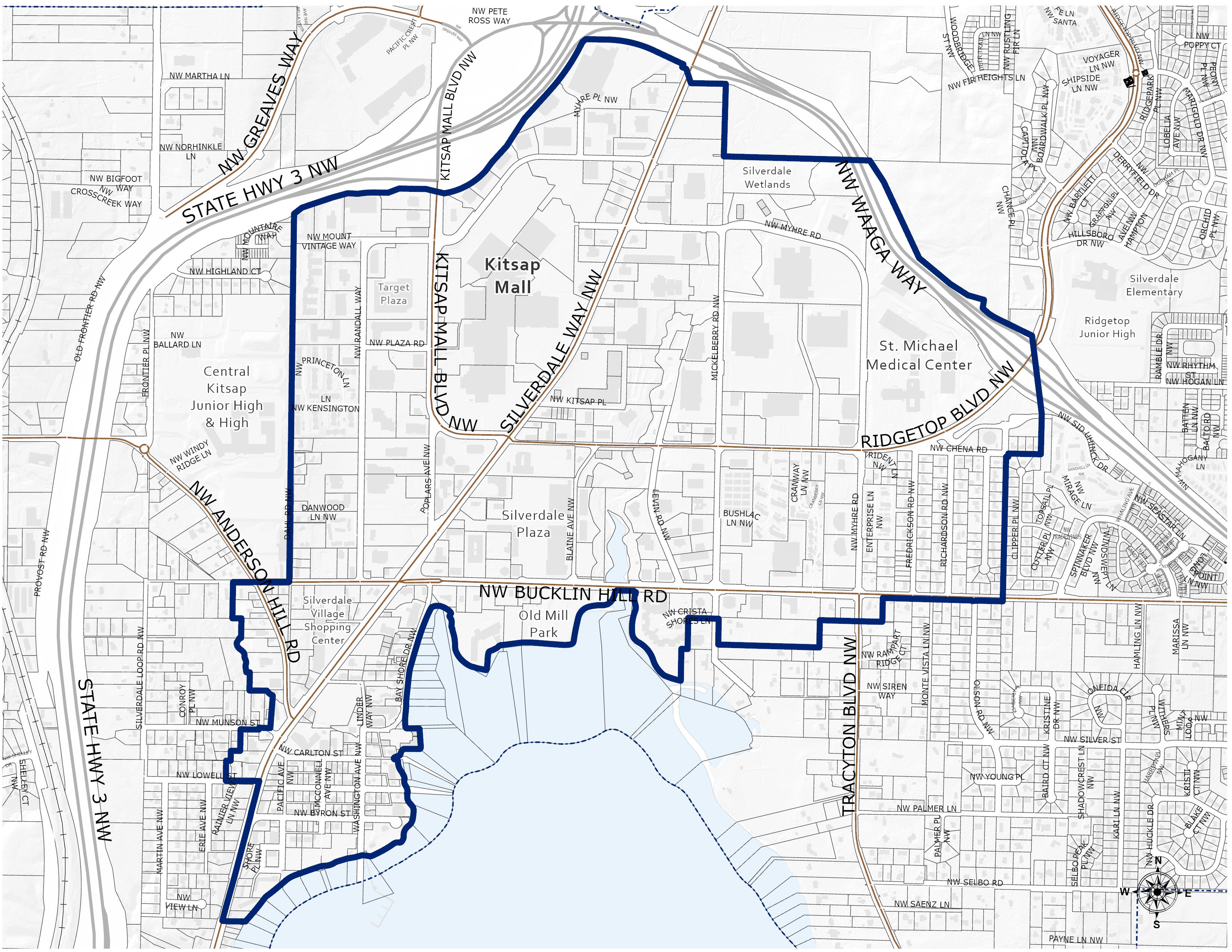 Silverdale Center Boundary