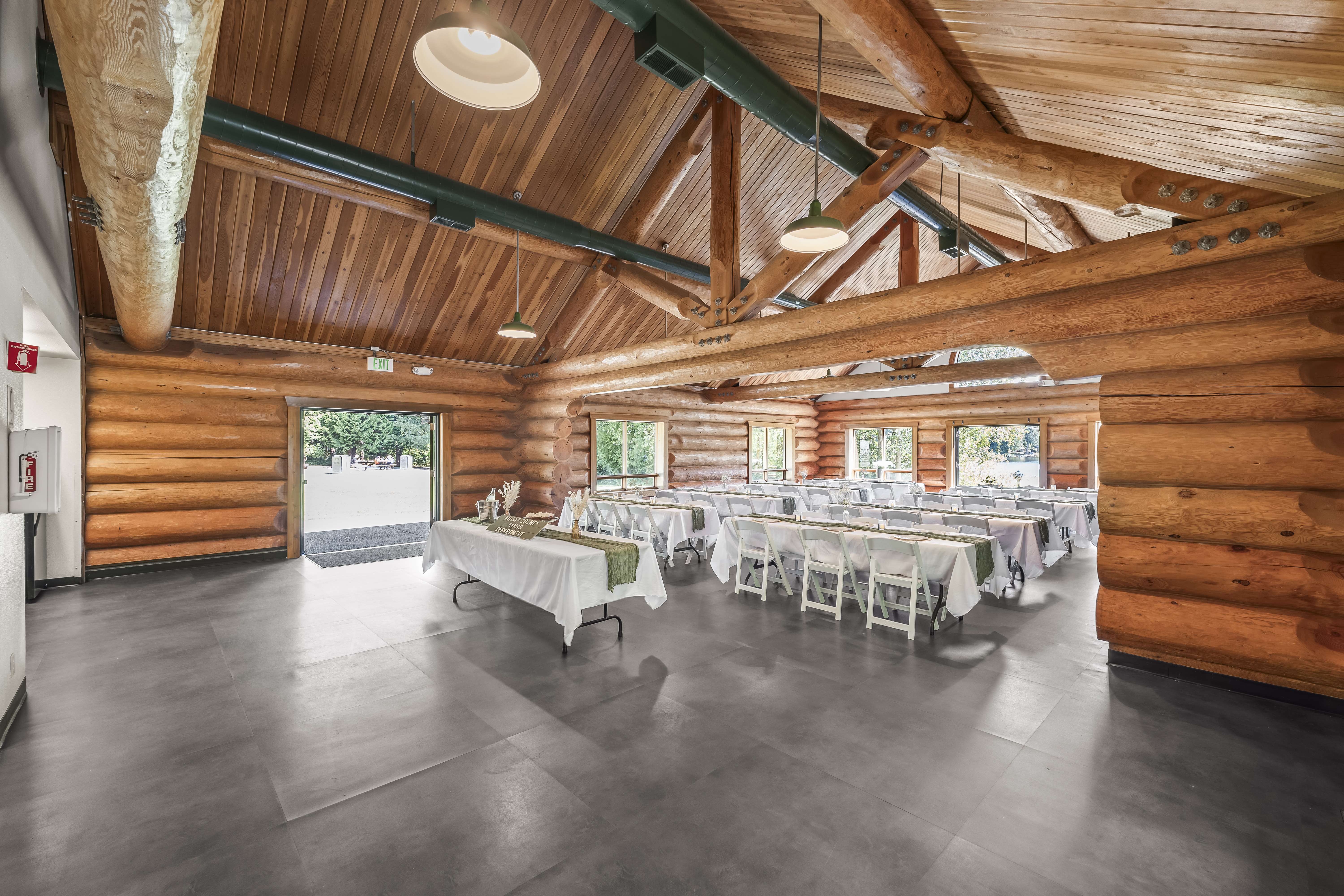 Island Lake Community Building - Inside